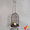 Rústico, decorativo, metal, birdcage, tealight, vela, suporte